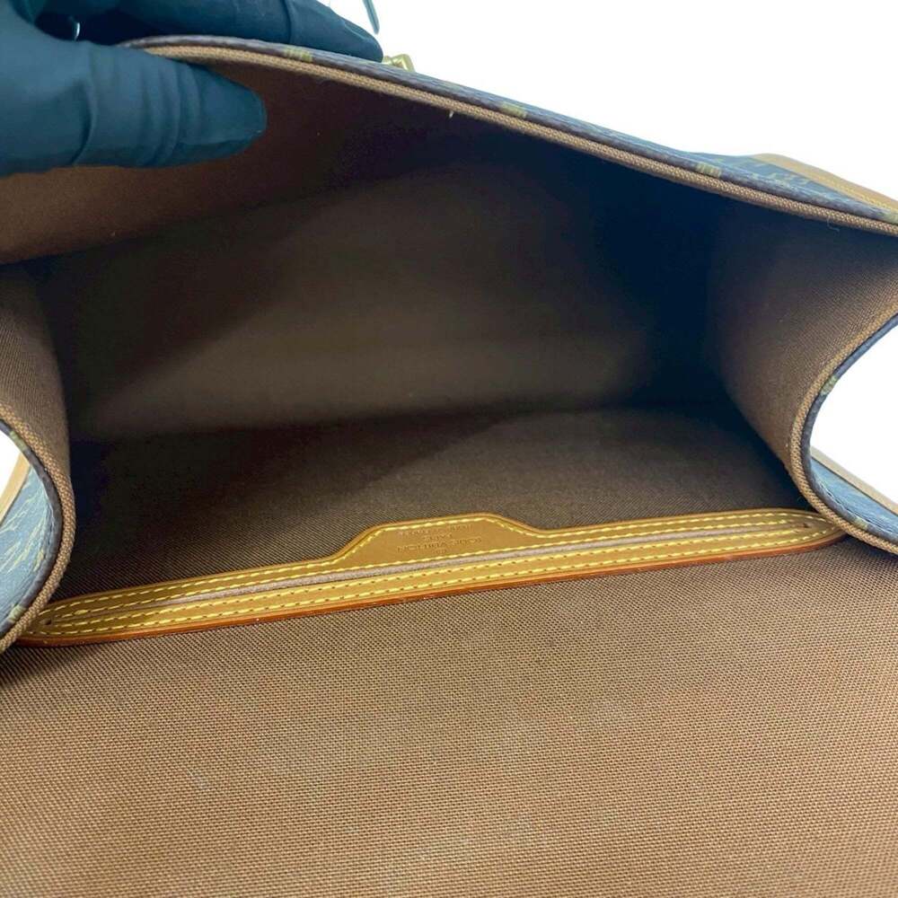 LOUIS VUITTON Brown Monogram Leather Shoulder Bag - Picture 9 of 10